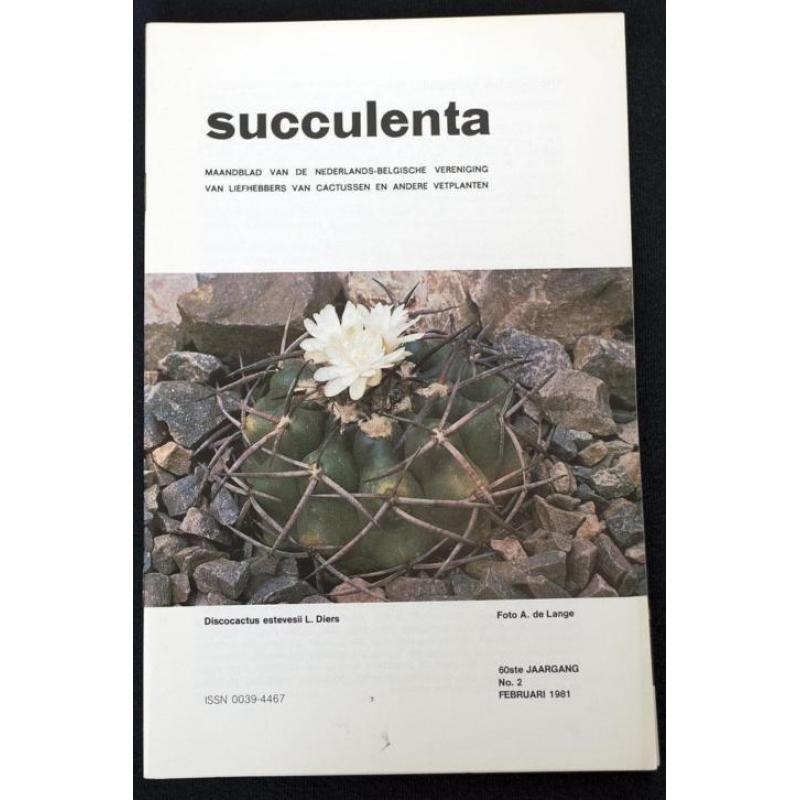 Succulenta (Cactus) Magazine 1969-1981