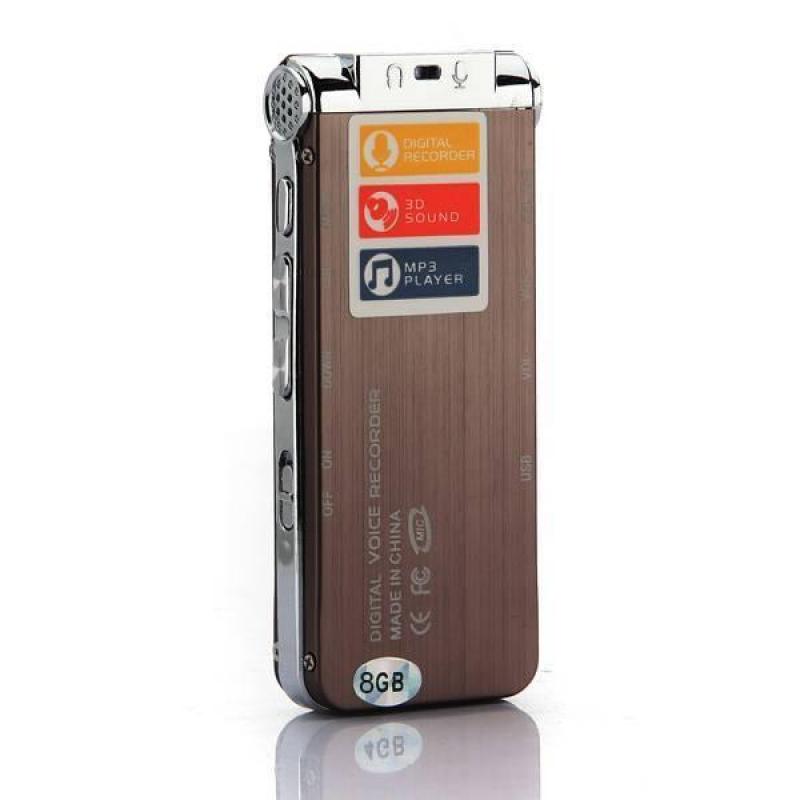 Digitale Spraakrecorder en MP3 Speler 8GB