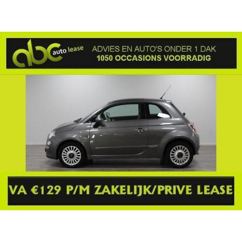 FIAT 500 1.2 BICOLORE AUT. PANORAMADAK Airco va €129,- PM.