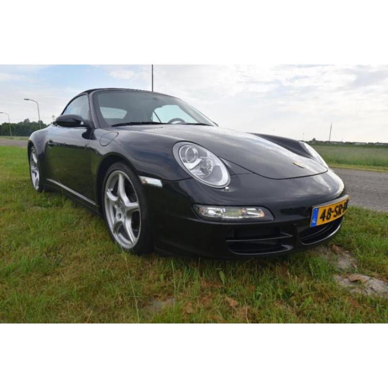 Porsche 911 3.6 Carrera 4 Cabrio AUTOMAAT Zwart nav