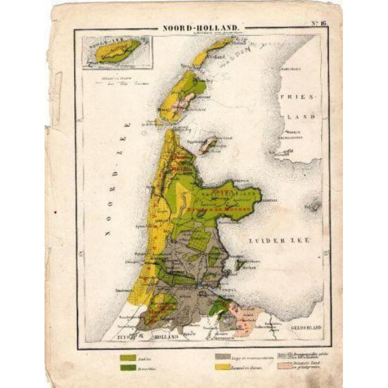 5 landkaarten van div. provincies N.W. Posthumus - 1885