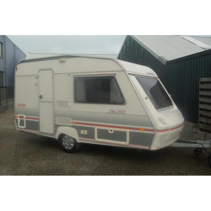 Beyerland 400-2 sprinter met voortent, 1998,nette caravan