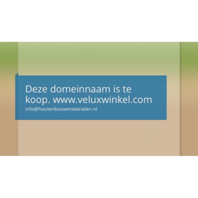 Domeinnaam te koop veluxwinkel veluxdakramen