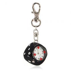 Dice Pocket Watch Keychain