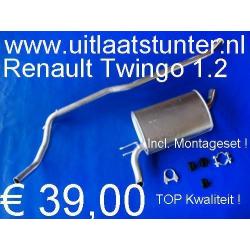 Uitlaat Ranault Twingo 1.2 € 39,00 Voorraad