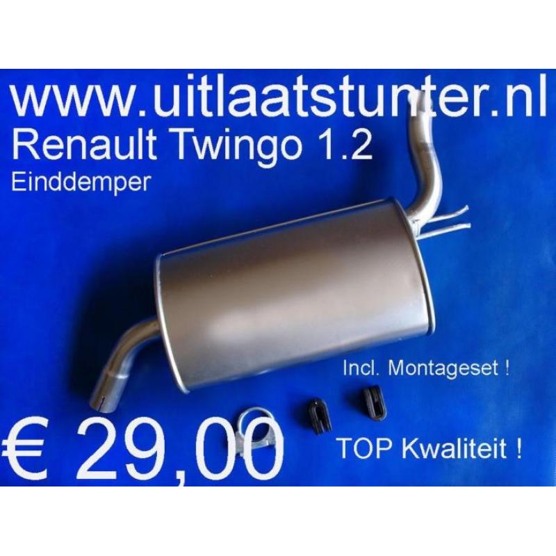 Uitlaat Ranault Twingo 1.2 € 39,00 Voorraad