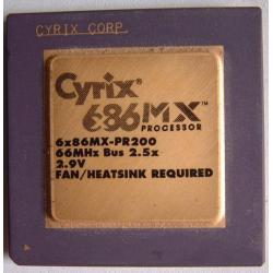 Cyrix Processor Gold plated CPU Heatsink Collector Vintage