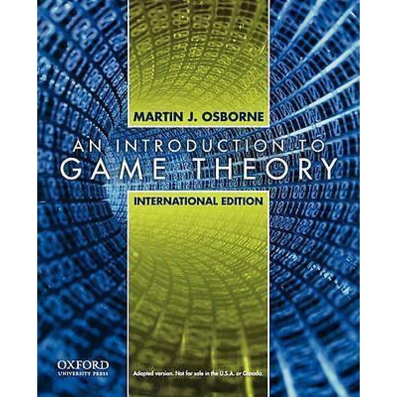 An introduction to game theory 9780195322484