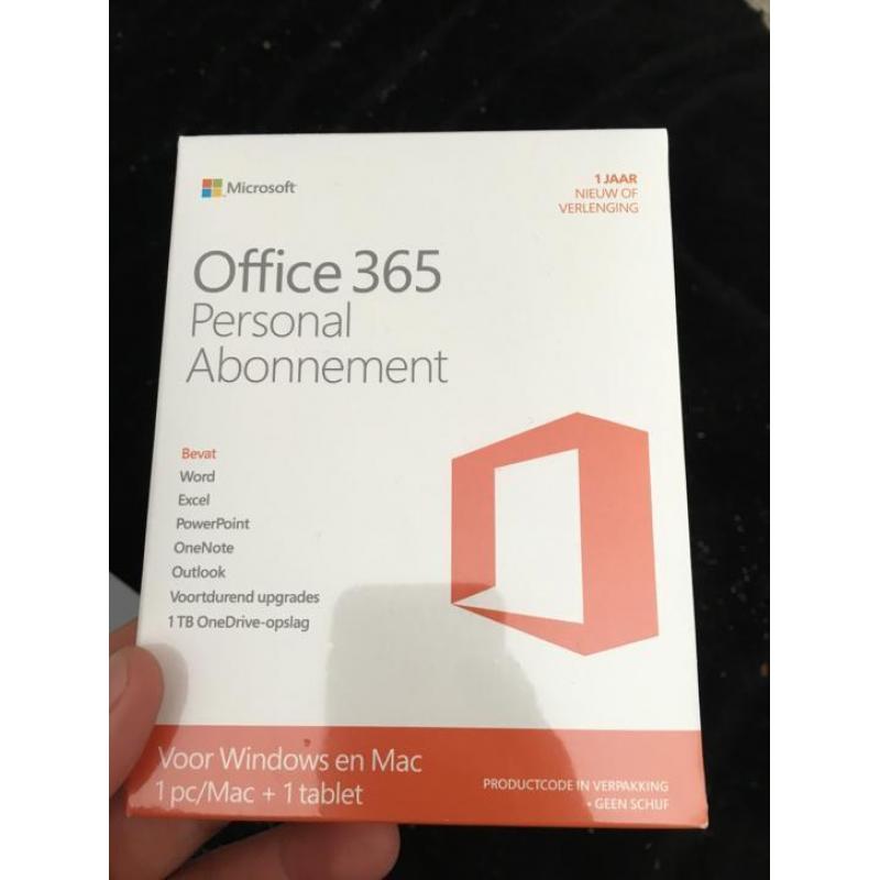 Office 365 personal abonnement verzegeld in doos