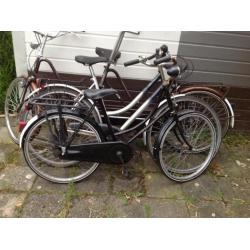 3 fietsen Tandem,damesfiets,meisjesfiets+fietskar