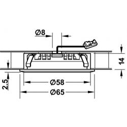 Inbouw led IP65 spot 12v