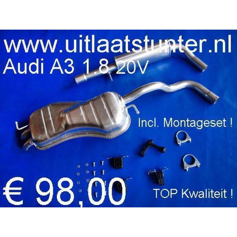 Uitlaat Audi A3 1.8 20V € 69,00 Voorraad