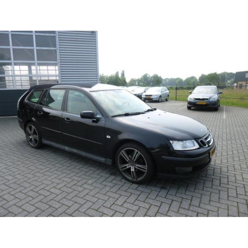 Saab 9-3 1.8 T Sport Estate 2005 Zwart LPG G3