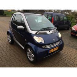 smart ForTwo Cabrio, leer, airco, rijdt goed en zeer mooi