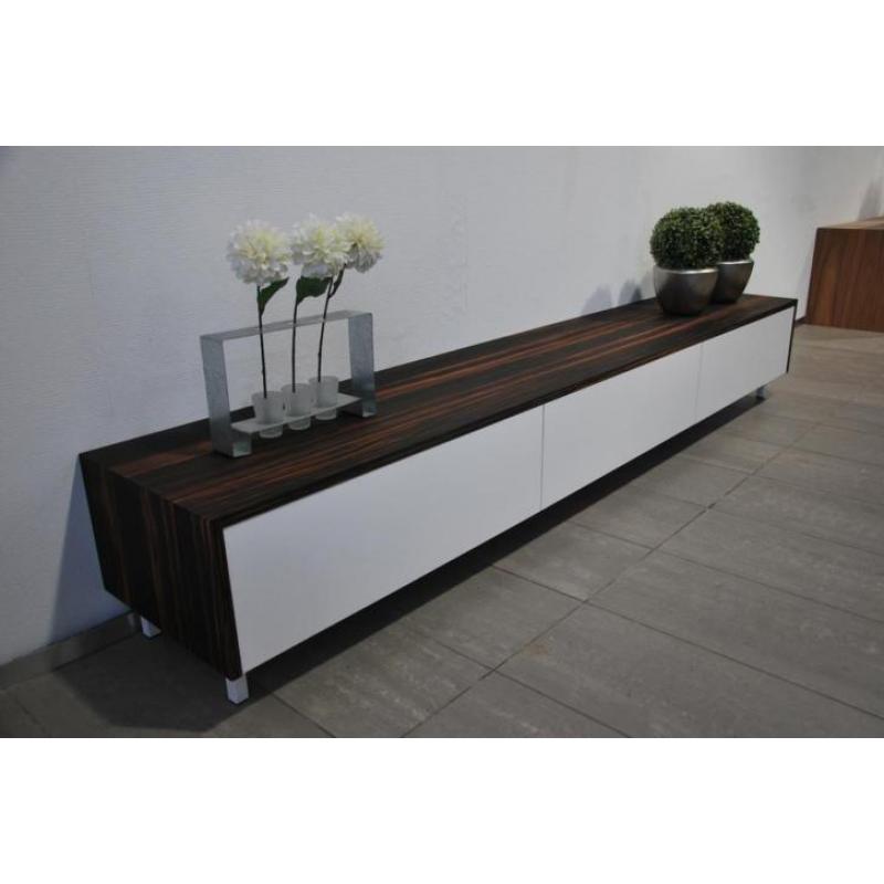 tv meubel dressoir wit hoogglans zwevend wandkast lowboards