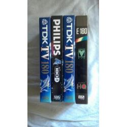 VHS BANDEN 4x nieuw in verpakking