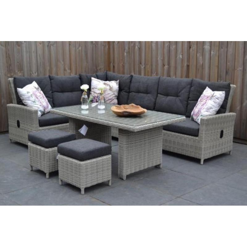 New York Verstelbare Loungeset Hoekbank Light Kobo Grey