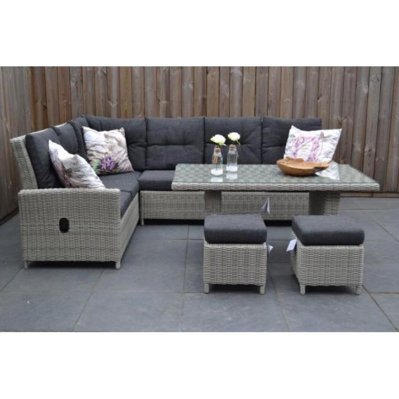 New York Verstelbare Loungeset Hoekbank Light Kobo Grey