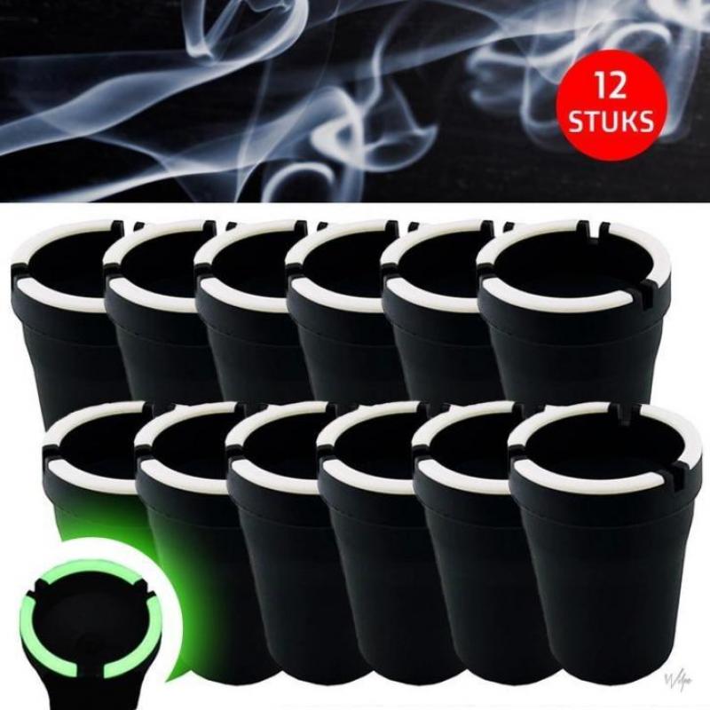 12 stuks Asbakken Glow In The Dark