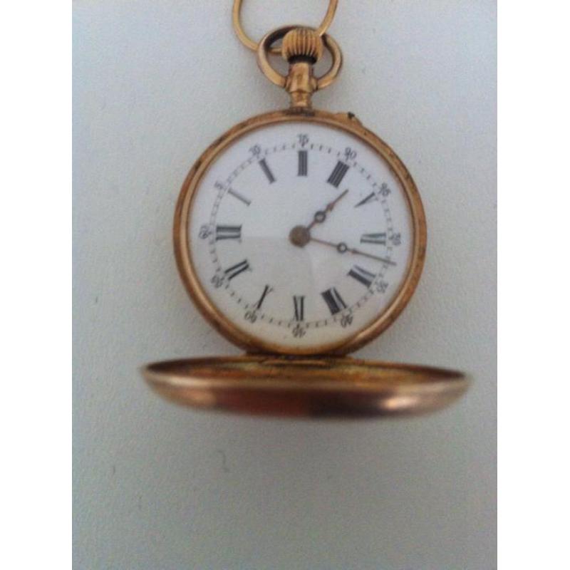 antiek gouden zakhorloge