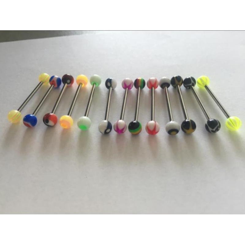 Tongpiercings 5 mm bal