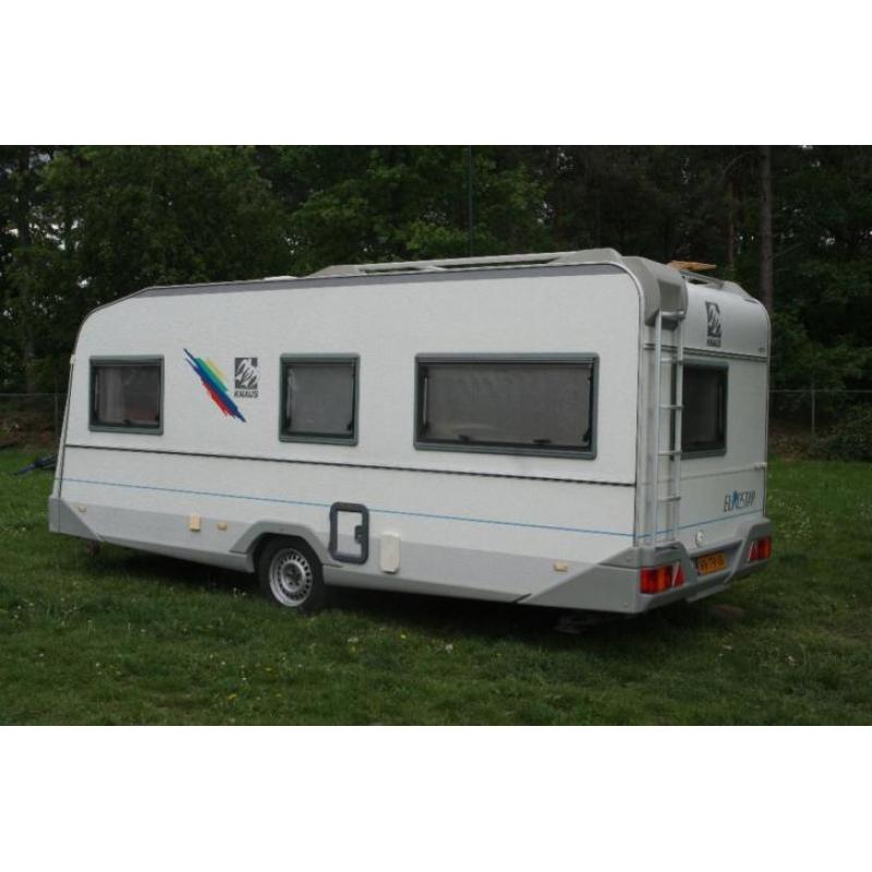 TE KOOP: Knaus Eurostar 1505 caravan plus voortent