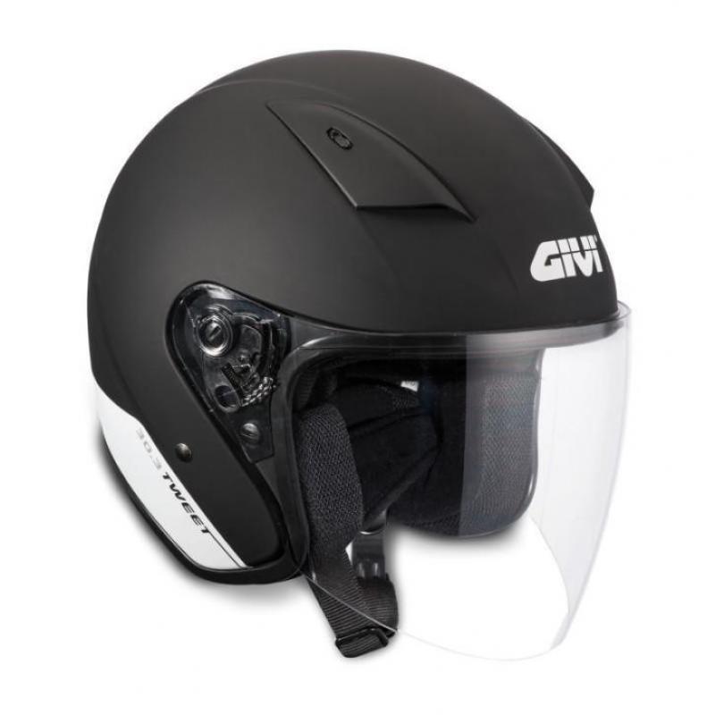 Motorcycle jet helm givi 30.3 tweet zwart mat - xxl