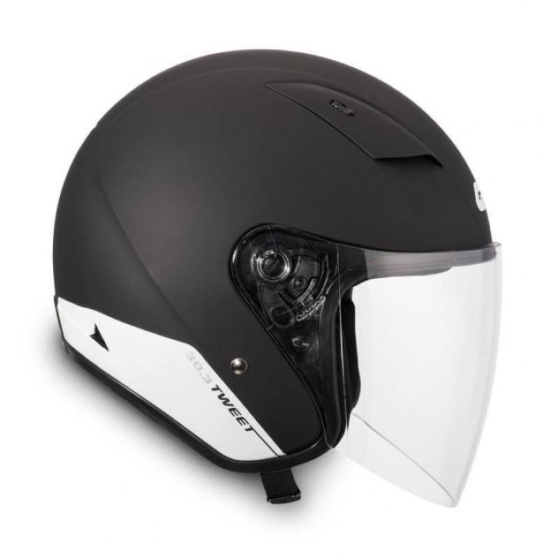 Motorcycle jet helm givi 30.3 tweet zwart mat - xxl