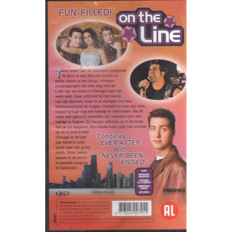 te koop Videoband(vhs) 'On the line' met de popgroep 'N Sync