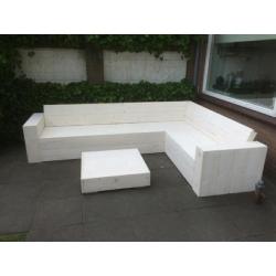 Steigerhouten lounge set