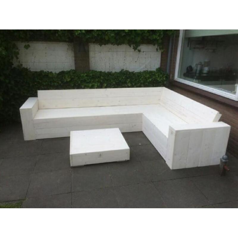 Steigerhouten lounge set