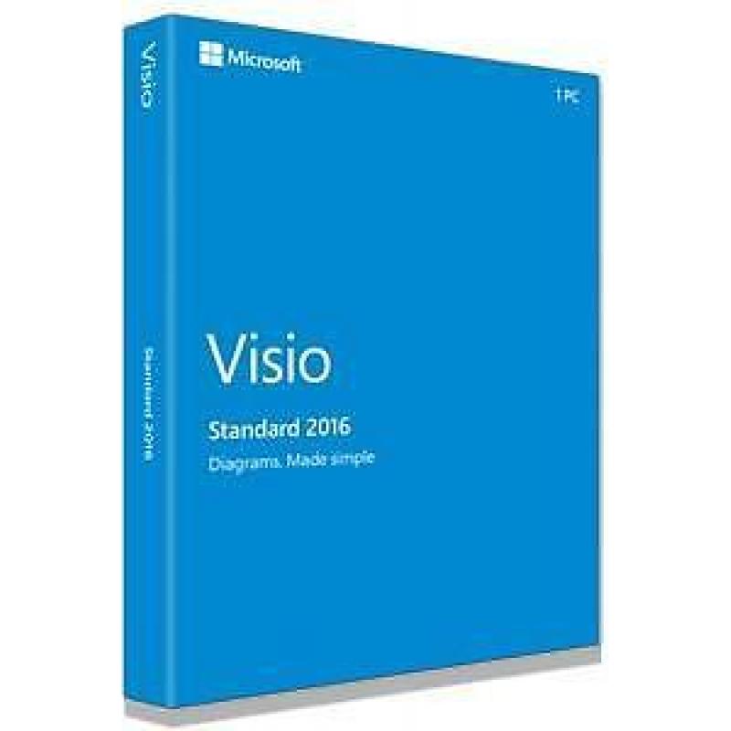 Microsoft Visio Standard 2016, 1u