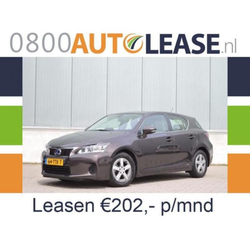 Lexus CT 200H 1.8 Hybrid | Lease € 202,– per mnd