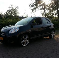 Nissan Micra 1.2 72KW 5DR 2013 Zwart met Sr Pakket!!!