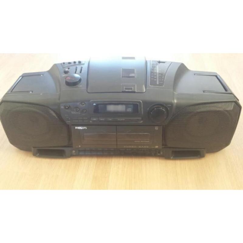 Grote Philips radio ghettoblaster