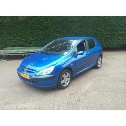 Peugeot 307 2.0 HDI 66KW 5DR 2002 Blauw CLIMA