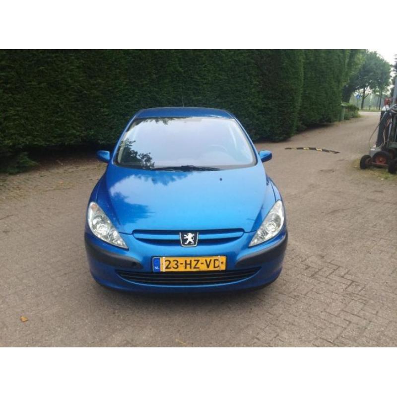 Peugeot 307 2.0 HDI 66KW 5DR 2002 Blauw CLIMA