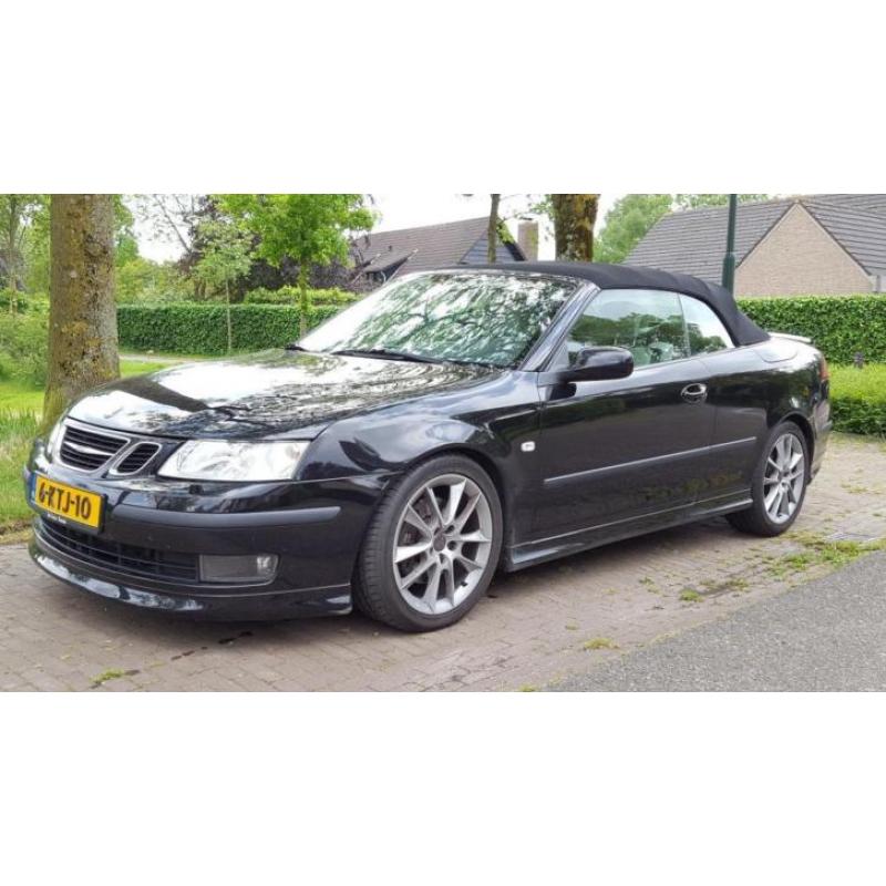 Saab 9-3 2.8 Turbo V6 Cabriolet AUT Zwart 250PK Full Option