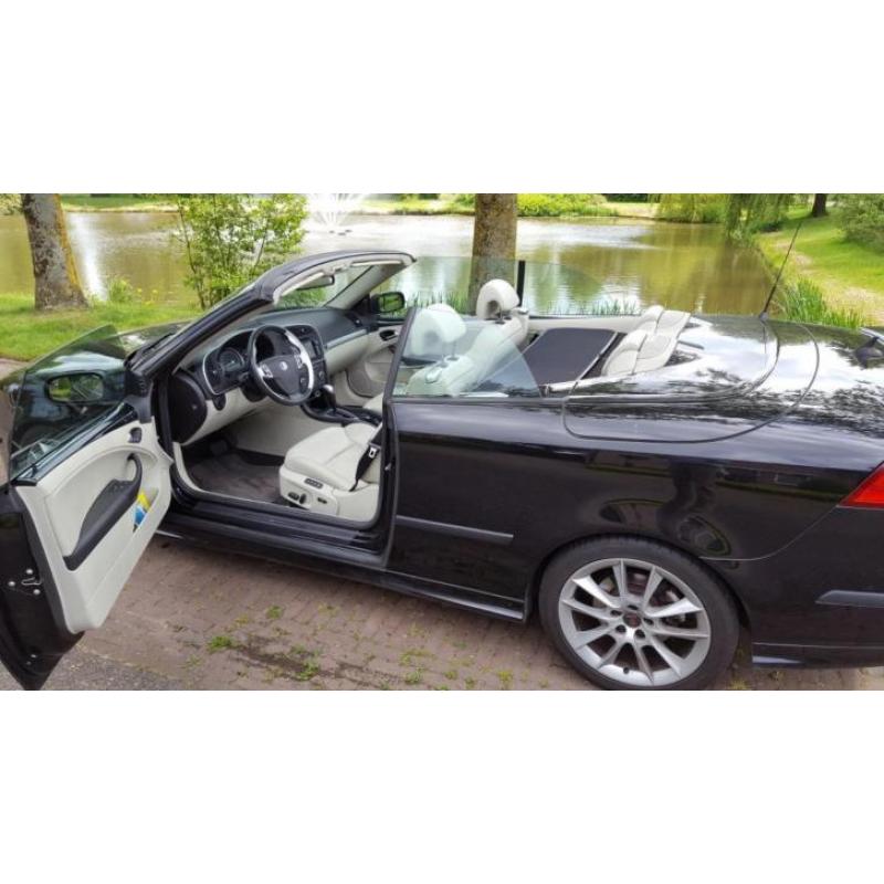 Saab 9-3 2.8 Turbo V6 Cabriolet AUT Zwart 250PK Full Option