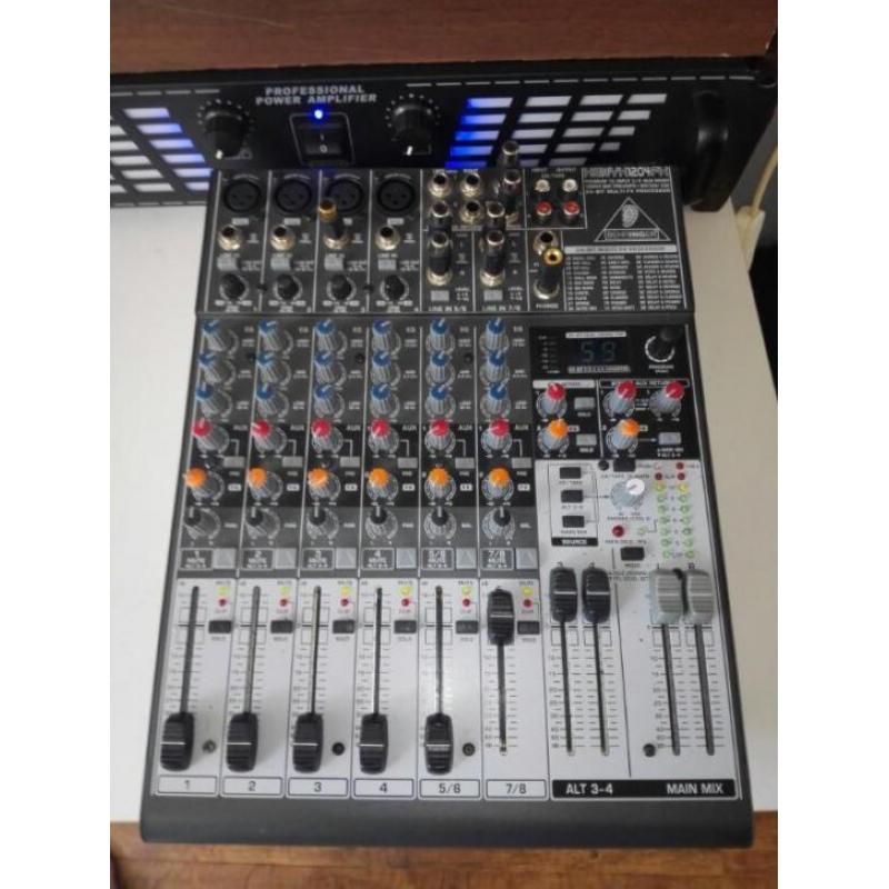 Behringer 1204fx en db balk