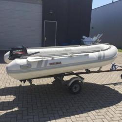 Rubberboot (RIB) 350 cm inc. 6pk suzuki en trailer