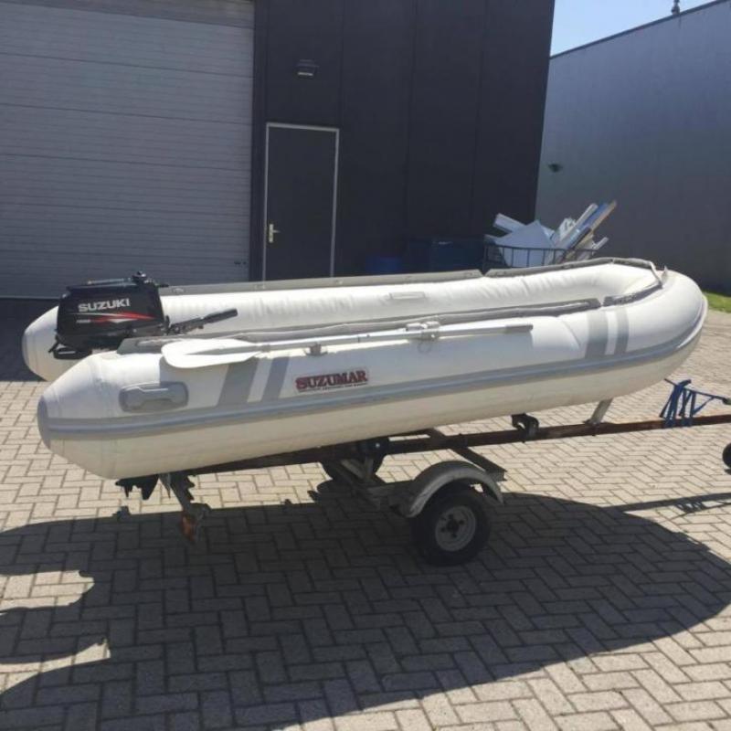 Rubberboot (RIB) 350 cm inc. 6pk suzuki en trailer