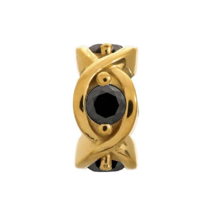 Endless Bedel zilver Black Heaven Gold 51401-2