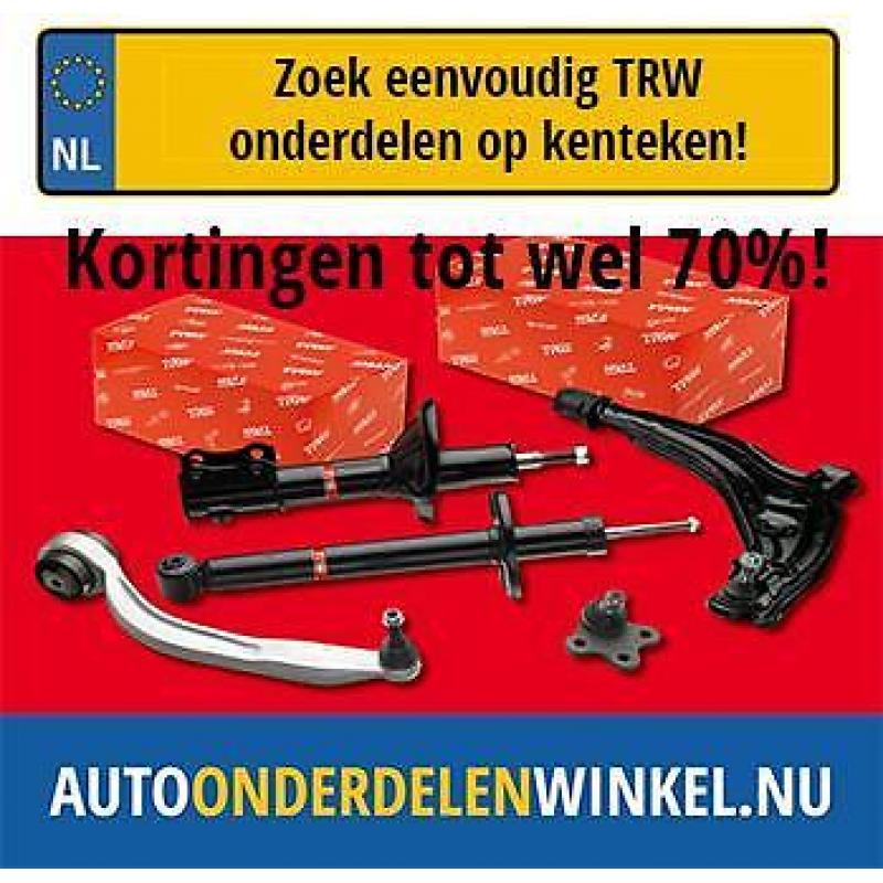 Draagarm of stuurkogel nodig? TRW met tot wel 70% korting!