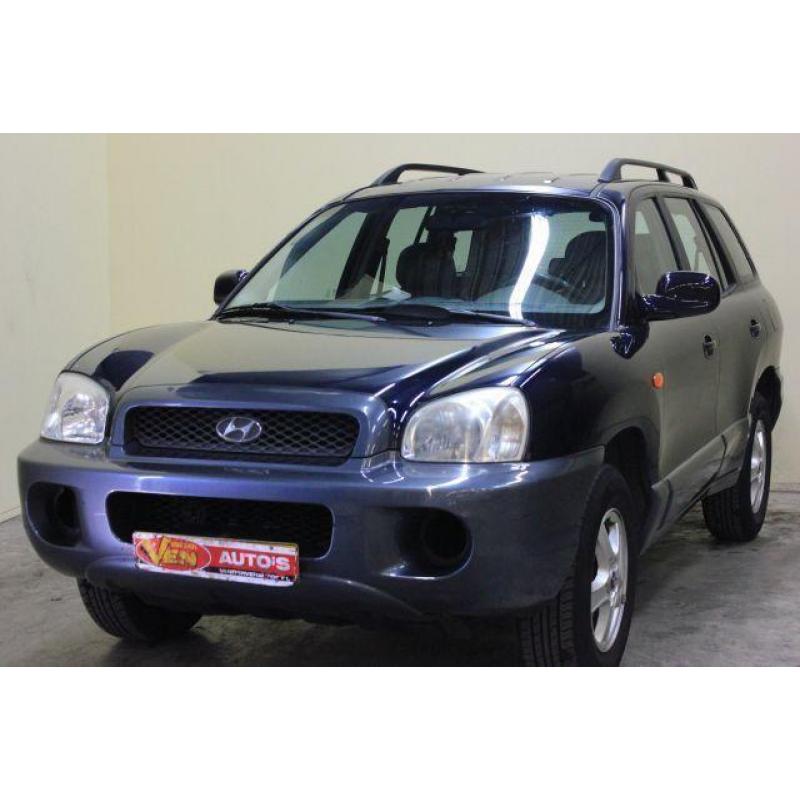 Hyundai Santa Fe 2.4i-16V 4WD Navy Clima Leer (bj 2003)