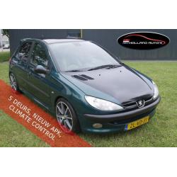 Peugeot 206 5 deurs, nieuw apk, climatronic inruil mogelijk