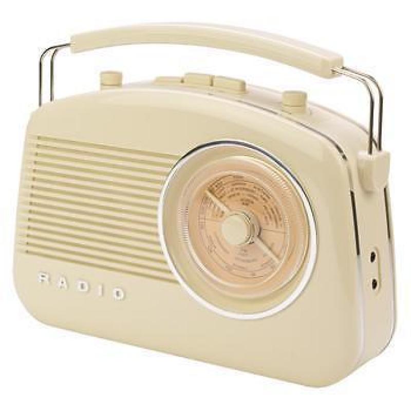 Retroradio met draadloze Bluetooth-technologie