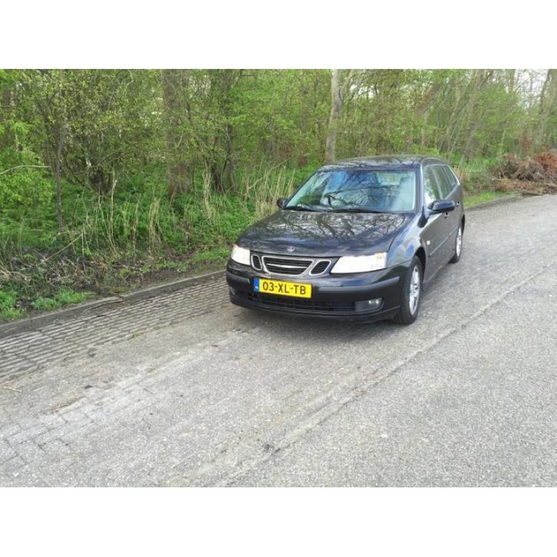 Saab 9-3 1.9TID 88KW Sport Estate 2007 Zwart