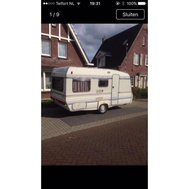 Caravan net gekeurd, nieuwe banden met toilet