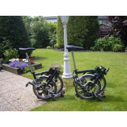 2 Brompton vouwfietsen